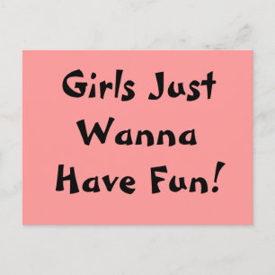 Les Filles Veux Juste S'Amuser ! Carte postale