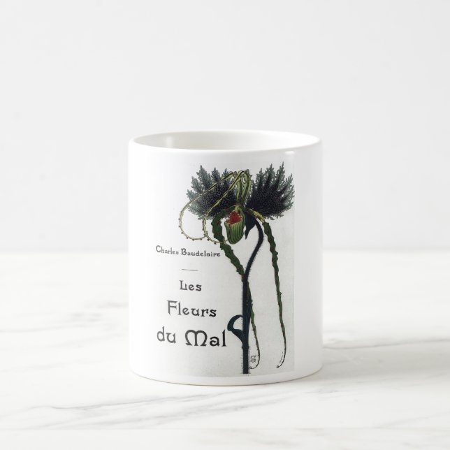 Les Fleur du Mal - Baudelaire Coffee Mug (Center)