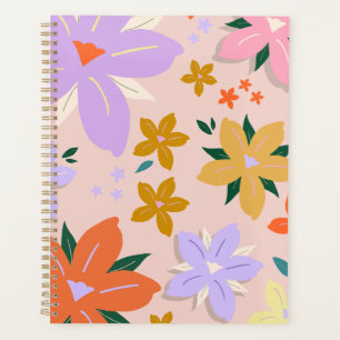 Les Fleurs 04 Retro Colourful Floral Planner
