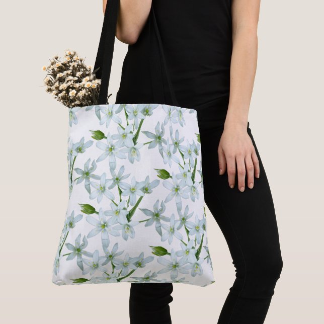 Les Fleurs D'Ail Sauvage Poussière. Sac fourre-tou (De près)