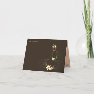 Les fleurs d'Ikebana *01 Carte de note vide