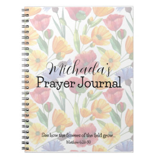 Les fleurs du Journal de prière sur le terrain