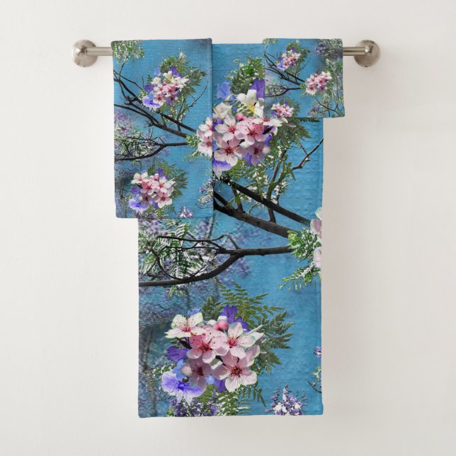 Les fleurs du printemps de Jacaranda répètent les  (En situation)