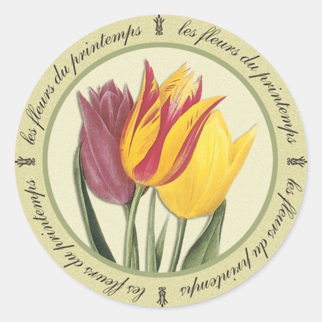 Les Fleurs du Printemps Sticker (Front)