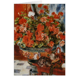 Les fleurs et les chats de Renoir
