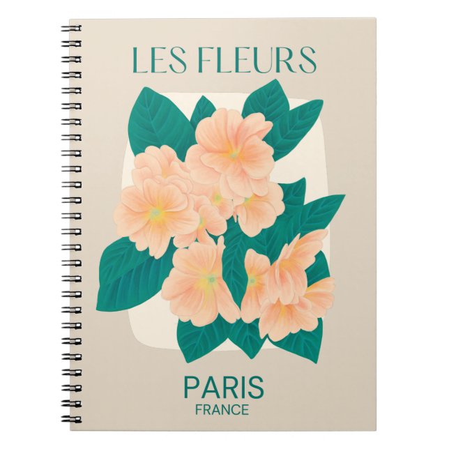 Les Fleurs Paris Notebook (Front)