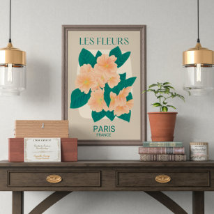 Les Fleurs Paris Poster