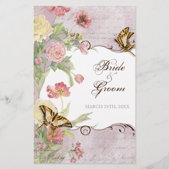 Les Fleurs Peony Rose Tulip Floral Flowers Wedding (Front)