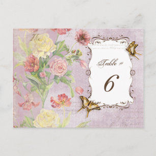 Les Fleurs Peony Rose Tulip Floral Flowers Wedding Postcard