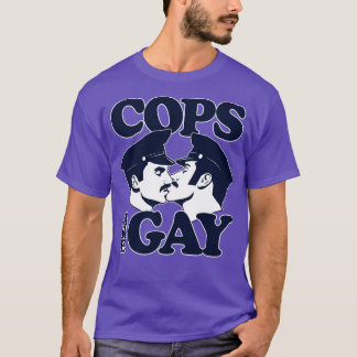 Les flics Sont Des Enfants Gay Long Manche TShirt