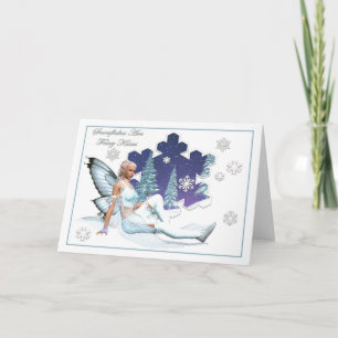 Les flocons de neige sont des baisers de fée Carte