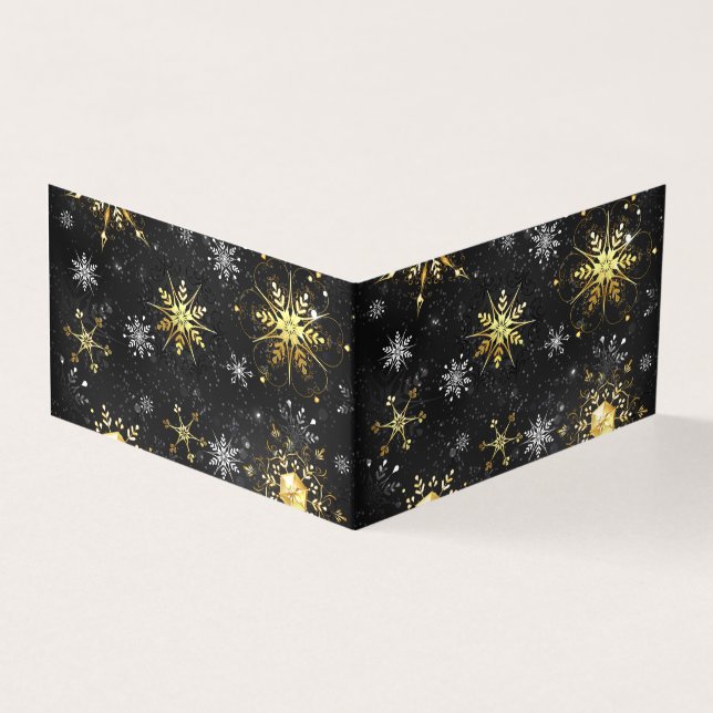 Les flocons dorés de Noël sur l'Arrière - plan noi (Outside)