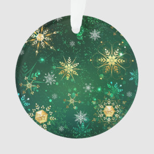 Les flocons dorés de Noël sur l'Arrière - plan ver