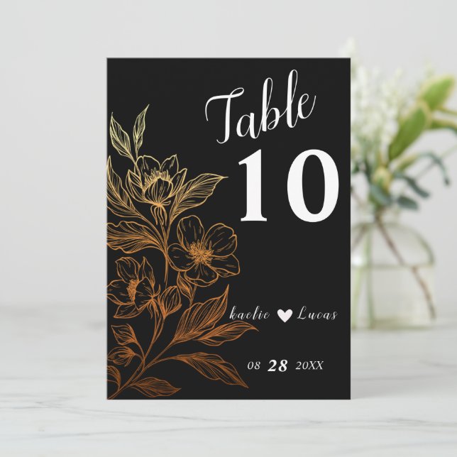 "Les Flores D'Or De L'Amour" | Numéro de table Mar (Debout devant)