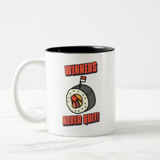 Les gagnants n'arrêtent jamais Mug