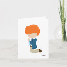 Les Garçons (Cheveux Rouges) Carte de voeux de la 