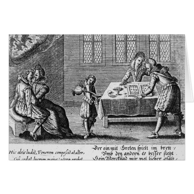 Les gens jouant au backgammon (Devant horizontal)