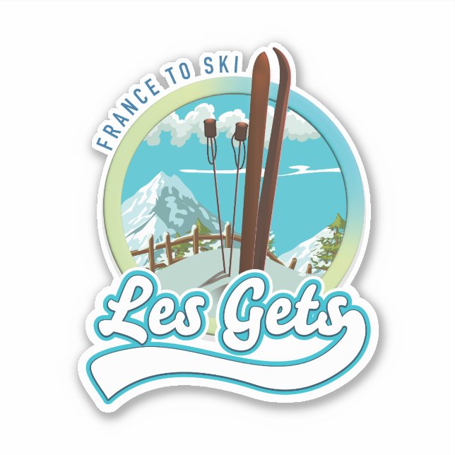 Les Gets france ski logo (Front)