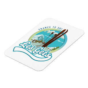 Les Gets france ski logo Magnet