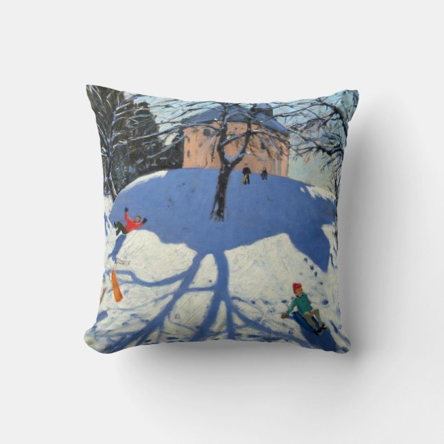 Les Gets Throw Pillow (Front)