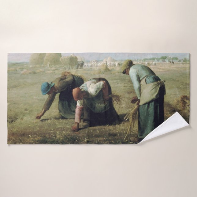 Les Gleaners, Jean-François Millet, 1857 (Serviette de bain)