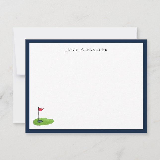 Les golfeurs personnalisent la carte (Devant)