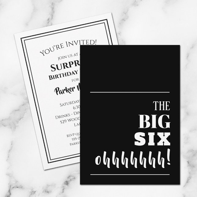 Les grandes invitations de fête d'anniversaire du  (Créateur téléchargé)