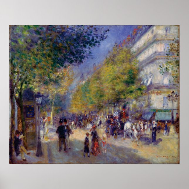 Les Grands Boulevards by Renoir Poster (Front)