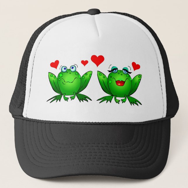 Les grenouilles en amour Casquette (Devant)