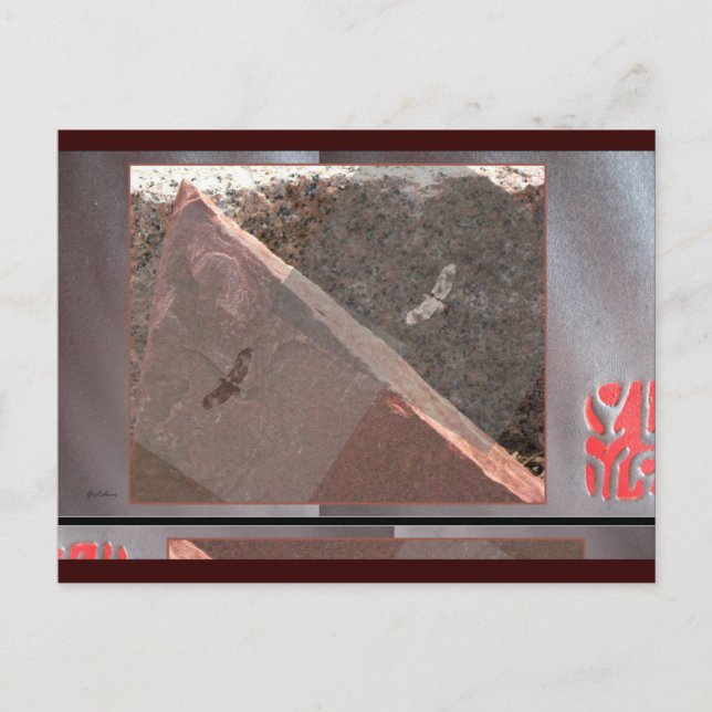 Les Hawks au-dessus de la carte postale en pierre  (Devant)