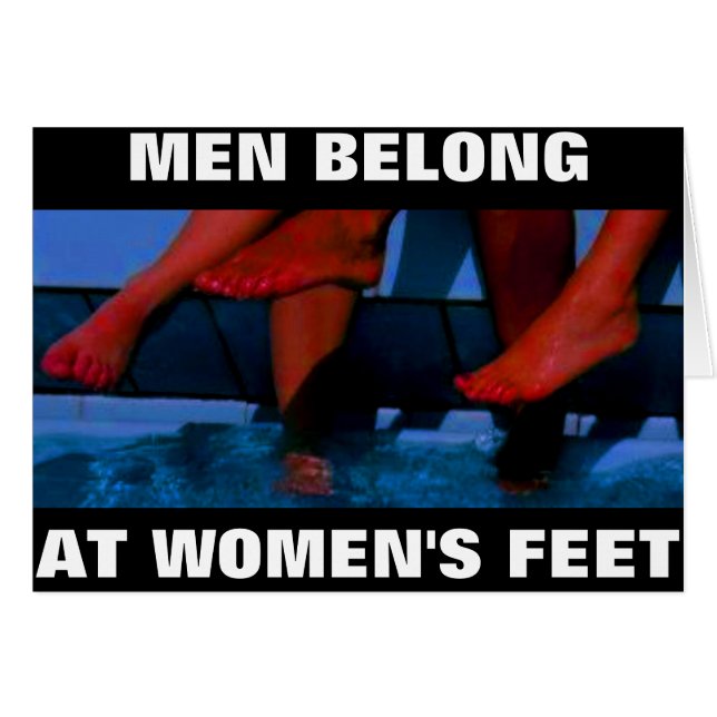 LES HOMMES APPARTIENNENT AUX PIEDS DES FEMMES (Devant horizontal)