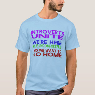 Les hommes "Introverts unissent" le T-shirt 2