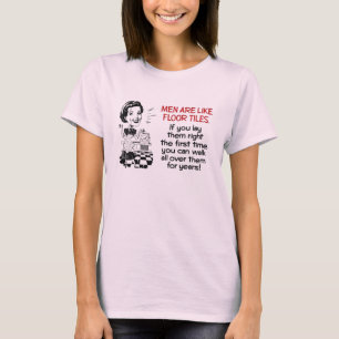 Les hommes sont comme le T-shirt de carrelages