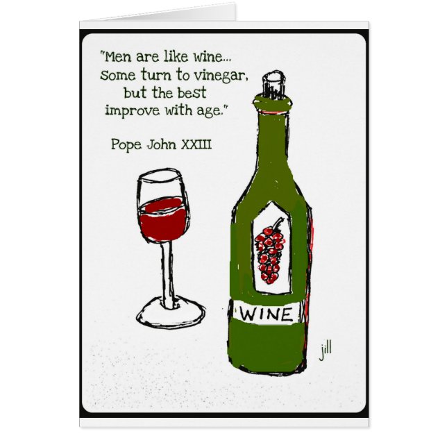 Les hommes sont comme le vin - un certain tour au (Devant)