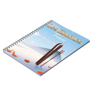 Les Houches France ski poster Notebook