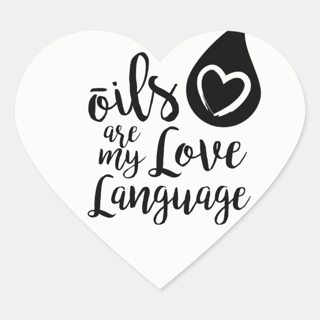 Les huiles sont mon amour Langue autocollants (Devant)