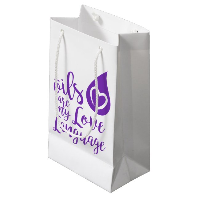 Les huiles sont mon sac de cadeau de langue (Devant Angle)