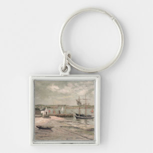 Les Huitrieres, La Trinite-Sur-Mer, Morbihan, 1912 Keychain