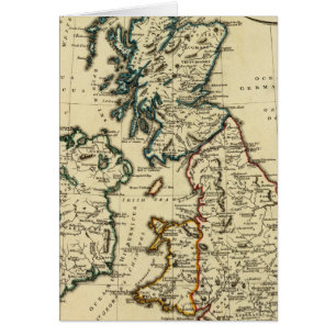 Les îles britanniques avec leurs frontières