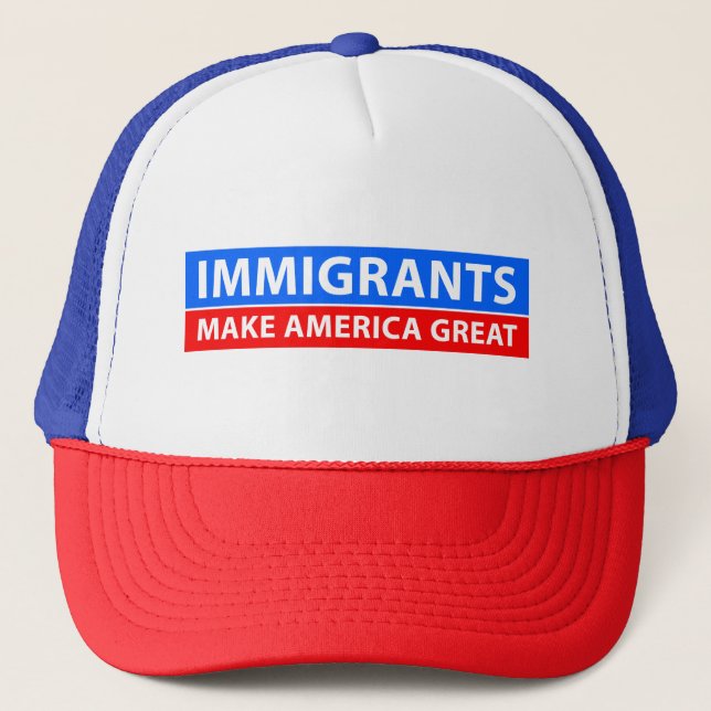 Les immigrés rendent l'Amérique grande - casquette (Devant)