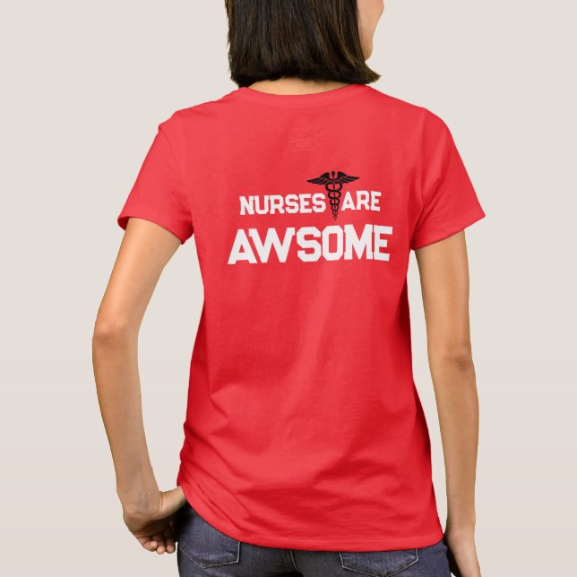 Les infirmières sont des femmes géniales T-shirt d (Dos)