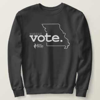 Les infirmières votent Sweatshirt de couleur foncé