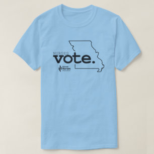 Les infirmières votent T-shirt couleur claire