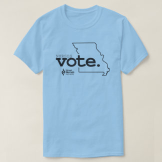Les infirmières votent T-shirt couleur claire
