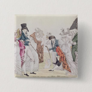 Les Invisibles', c.1807 2 Inch Square Button