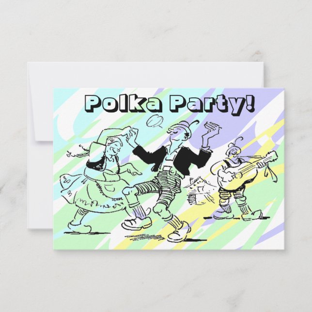Les invitations à la soirée dansante Polka (Devant)