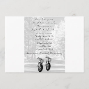 Les invitations au mariage pour motos ouvertes