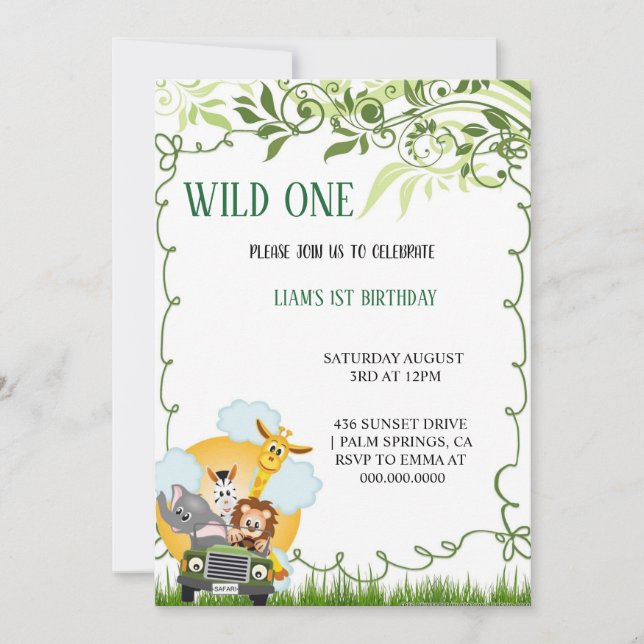 LES invitations LES PLUS ÉLÉGANTES D'ANNIVERSAIRE  (Devant)