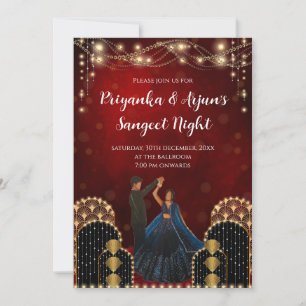 Les invitations Sangeet Digital Indian Sangeet