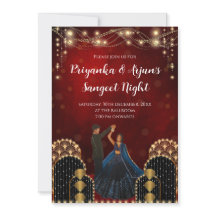 Les invitations Sangeet Digital Indian Sangeet inv